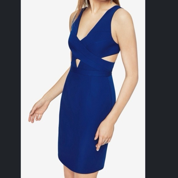 BCBGMaxAzria Womens Annalisa Deep Royal Blue Dress size 6 - Picture 3 of 13